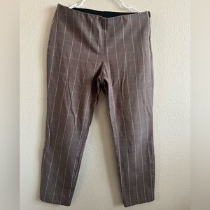 a new day Brown Windowpane Dress Pants with White Grid